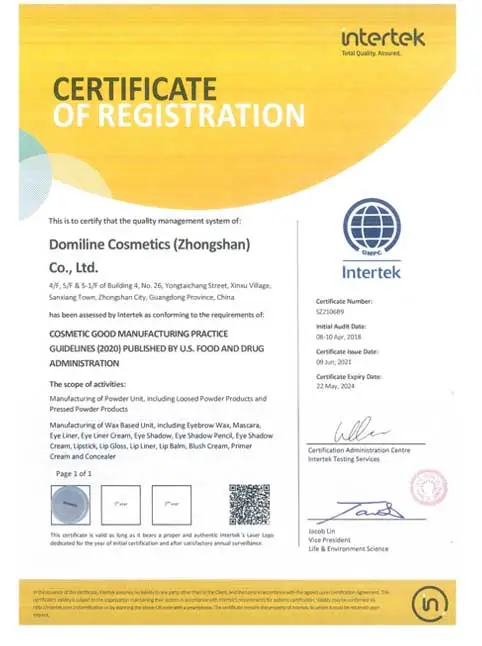 colorich gmpc certificate