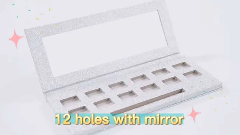 12 Holes Eyeshadow Palettewith Mirror