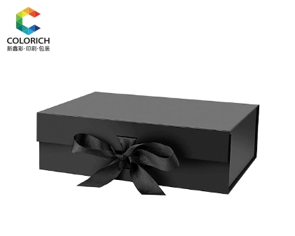 Black Foldabel Ribbon Paper Box