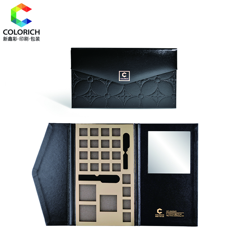leather bag style eyeshadow packaging box7