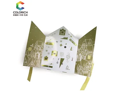 Christmas Calendar House-Shaped Paper Box